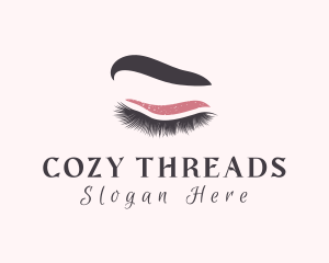 Woman Eyelash Beauty logo design