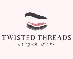 Woman Eyelash Beauty logo design