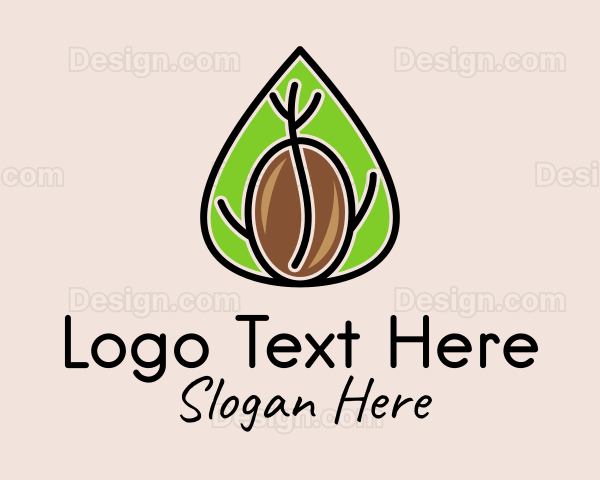 Coffee Farm Leaf Logo