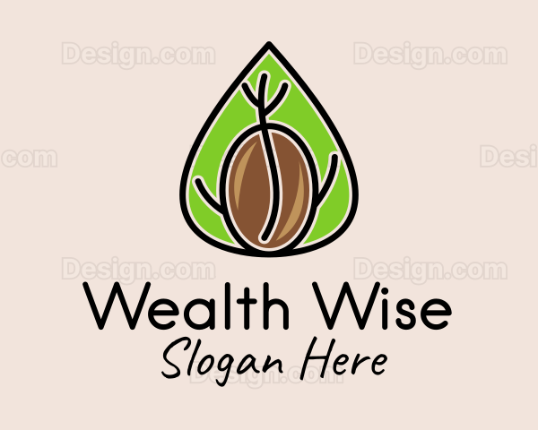 Coffee Farm Leaf Logo