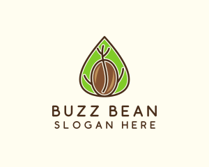 Coffee Farm Leaf  logo design