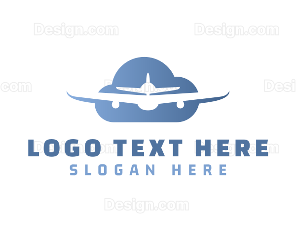 Cloud Airplane Flight Logo