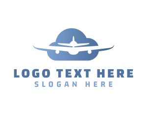 Cloud Airplane Flight logo