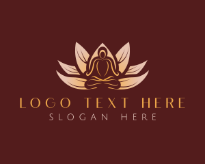 Lotus Meditation Flower logo