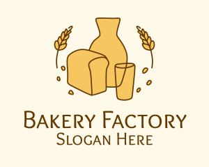 Organic Bread Bakery  logo design