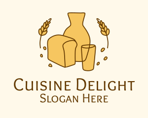 Organic Bread Bakery  logo design