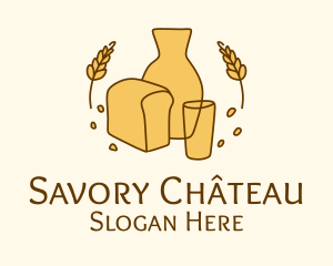 Organic Bread Bakery  logo design