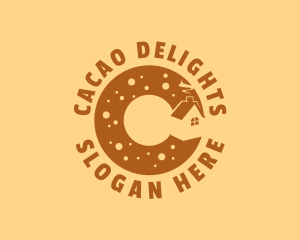 Donut Bake House Letter C logo design