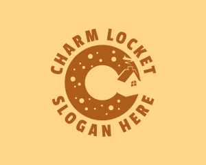 Donut Bake House Letter C logo design