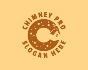 Donut Bake House Letter C logo design