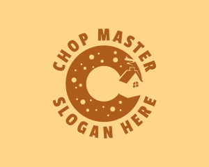 Donut Bake House Letter C logo design