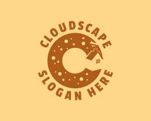 Donut Bake House Letter C logo design