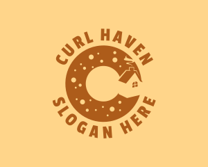 Donut Bake House Letter C logo design