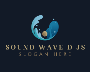 Ocean Pearl Wave logo design