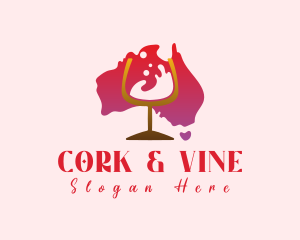 Australian Wine Vineyard logo design