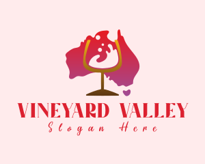 Australian Wine Vineyard logo design