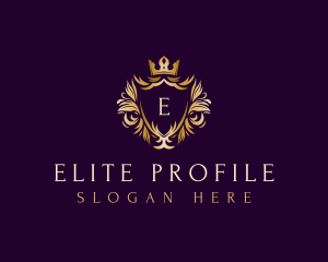 Elegant Shield Crown logo design