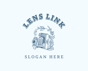 Retro Camera Lens logo design