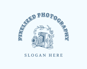 Retro Camera Lens logo design