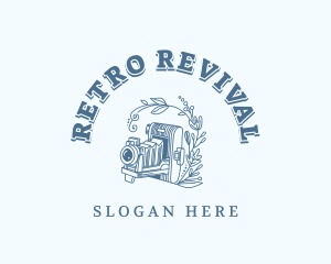 Retro Camera Lens logo design