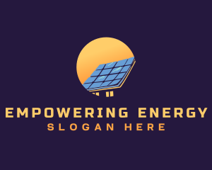 House Solar Panel logo design