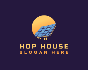 House Solar Panel logo design