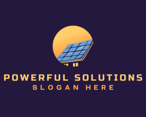 House Solar Panel logo design