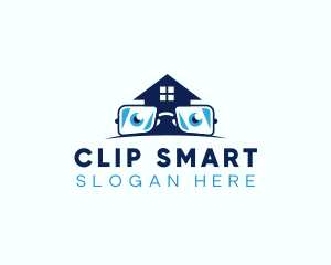 Glasses Smart House logo design