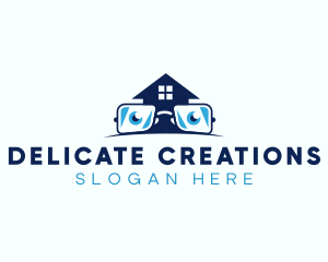 Glasses Smart House logo design