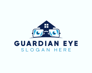 Glasses Smart House logo design