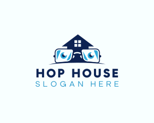 Glasses Smart House logo design