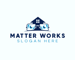 Glasses Smart House logo design