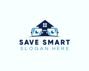 Glasses Smart House logo design