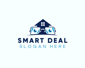 Glasses Smart House logo design