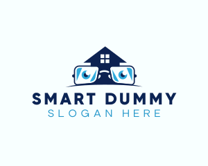 Glasses Smart House logo design