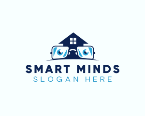 Glasses Smart House logo design