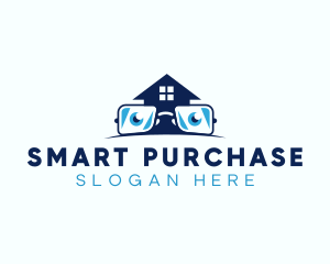 Glasses Smart House logo design