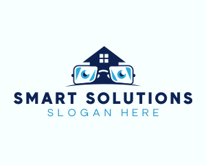 Glasses Smart House logo design