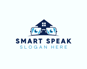 Glasses Smart House logo design