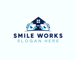 Glasses Smart House logo design