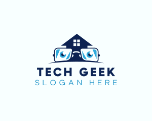 Glasses Smart House logo design