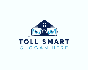 Glasses Smart House logo design