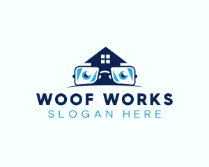 Glasses Smart House logo design