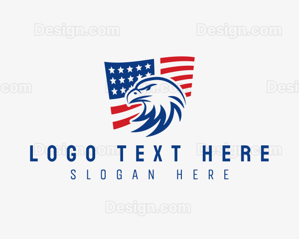 American Flag Eagle Logo