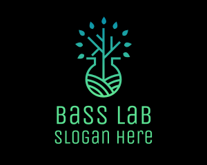 Organic Biochemistry Flask  logo design