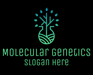 Organic Biochemistry Flask  logo