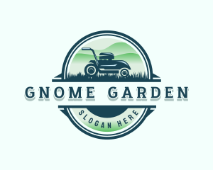 Lawn Mower Gardening logo design