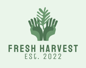 Green Hand Gardening  logo design