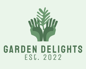 Green Hand Gardening  logo design