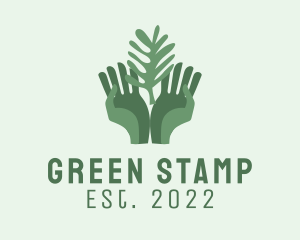 Green Hand Gardening  logo design